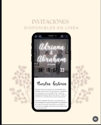 Vista de Invitación web estilo clásico