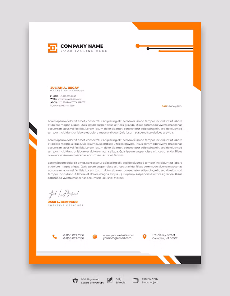 Hojas membretadas color bond Oficio 90gr