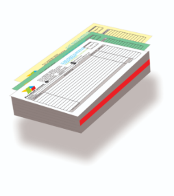 Notas tamaño carta F/V 1 tinta 1 copia c/folio