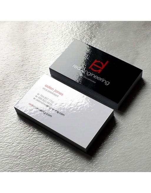 Tarjetas frente y vuelta brillante