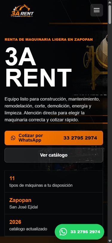 3A RENT en celular