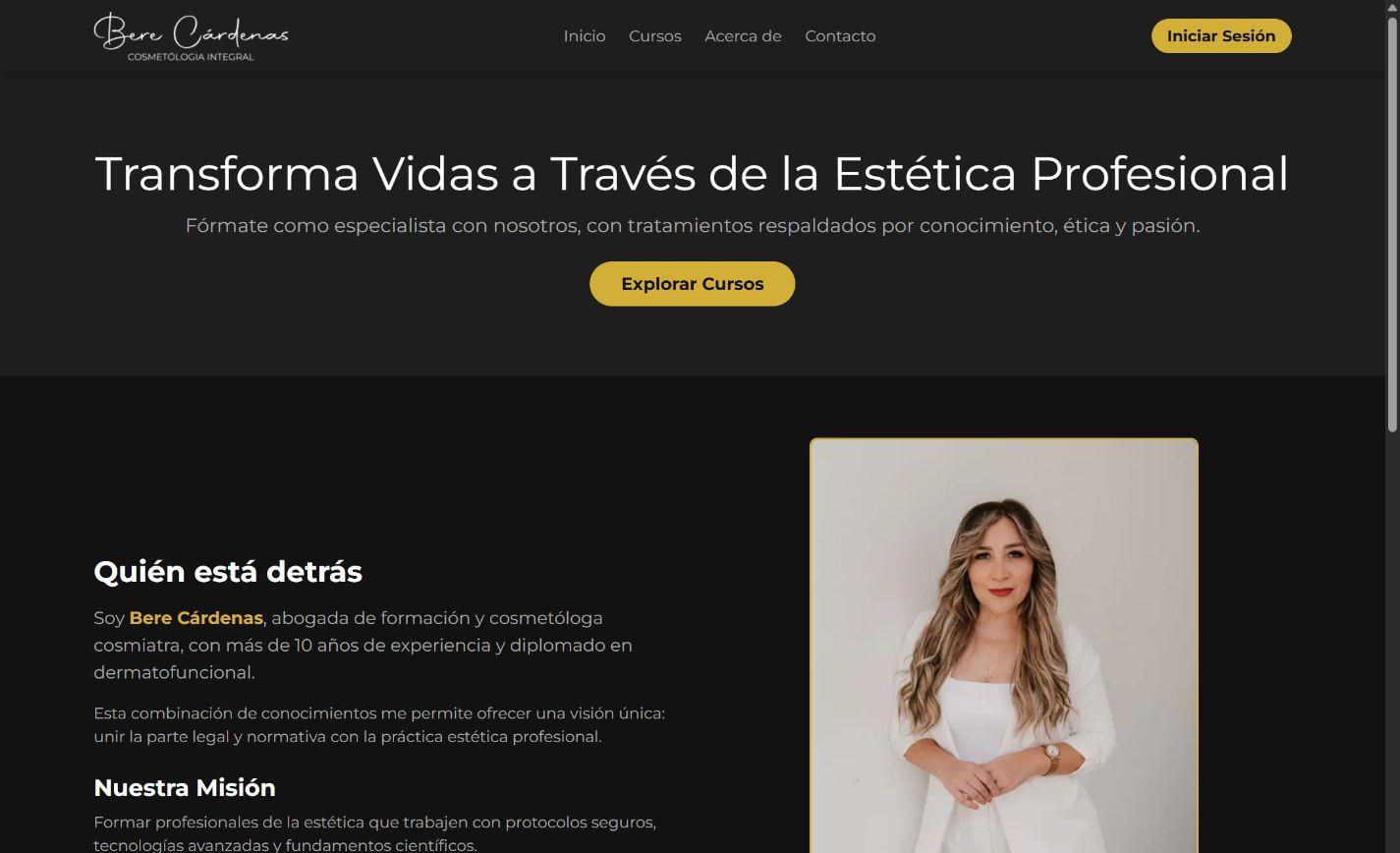 Bere Cardenas Cosmetologia en computadora