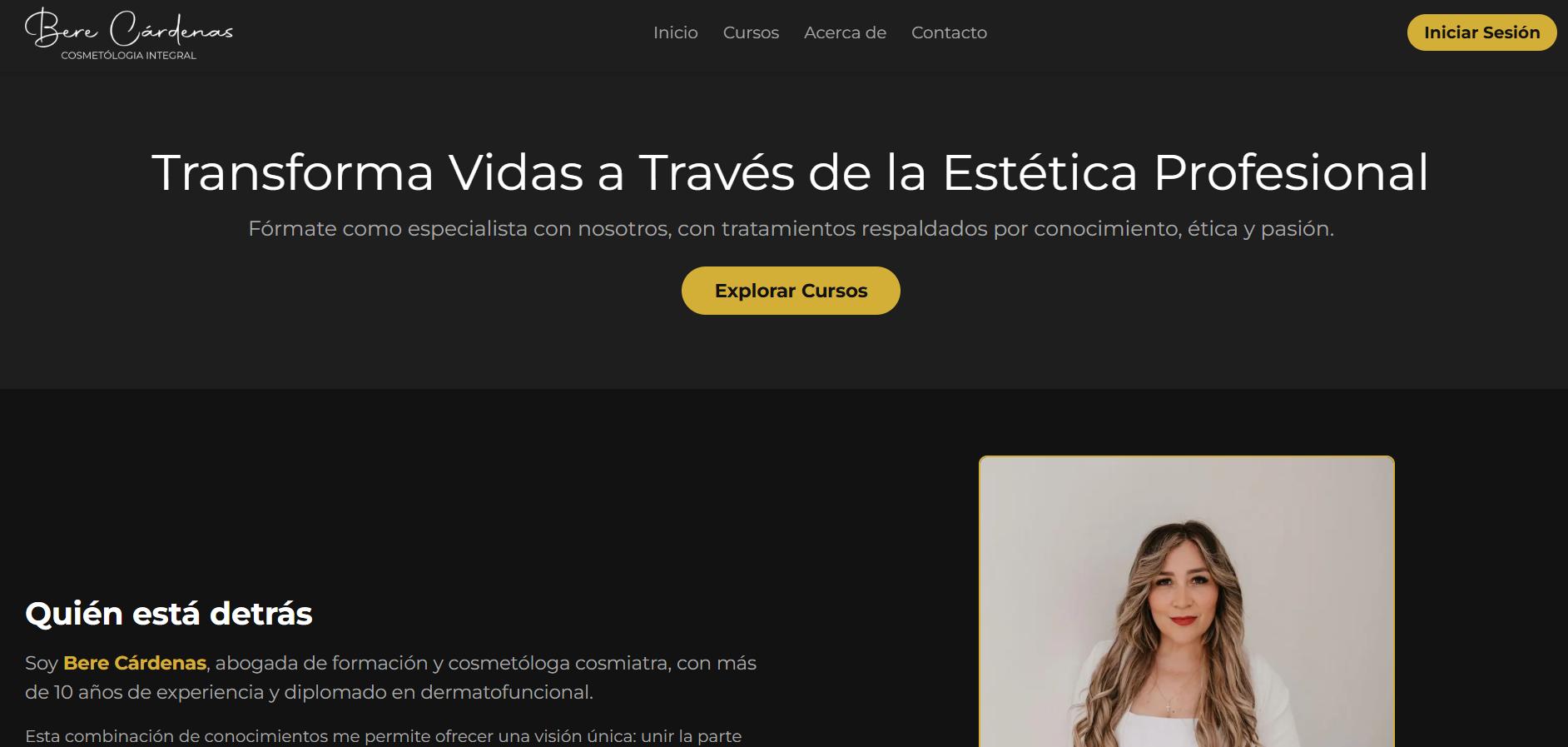 Imagen del proyecto Bere Cardenas Cosmetologia