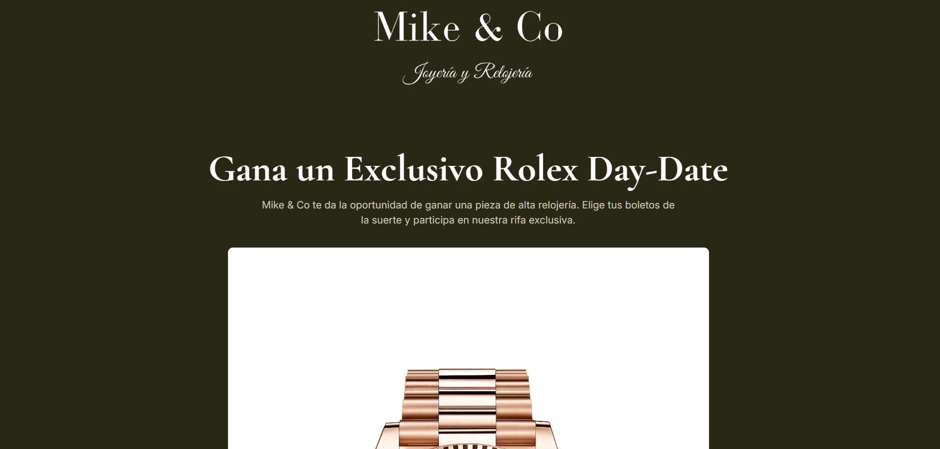 Imagen del proyecto Sorteo Mike & Co
