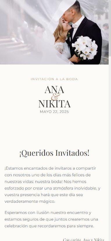Plantilla Ana en celular
